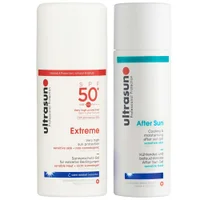 Ultrasun Duo: Extreme Very High Sun Protection for Sensitive Skin SPF50+ 100ml & Aftersun Gel 150ml