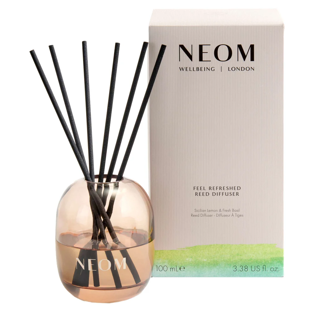 Neom Wellbeing London Scent To Boost Your Energy Feel Refreshed Reed Diffuser 100ml Image 1