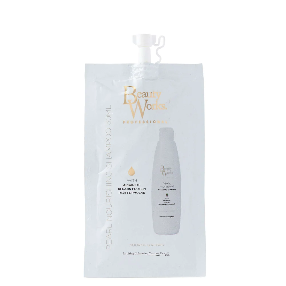 Beauty Works Pearl Nourishing Argan Oil Shampoo 30ml Image 1