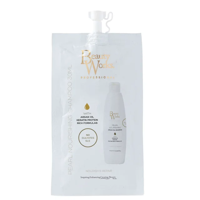 Beauty Works Shampoo Pearl Nourishing Argan Oil Sulphate-Free Shampoo 30ml