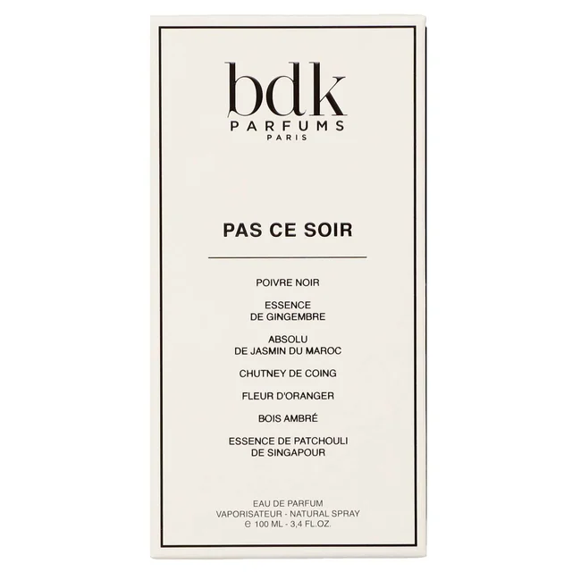 bdk Parfums Pas ce Soir Eau de Parfum Spray 100ml