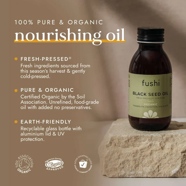 Fushi Organic Health Oils Organic Black Seed Oil 250ml