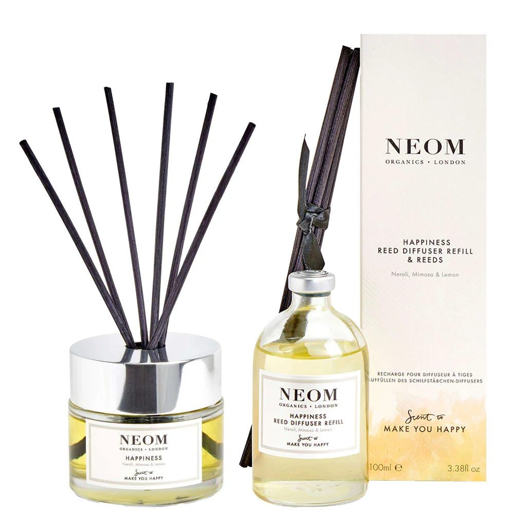 Neom Wellbeing London Duo: Happiness Diffuser & Refill Image 1