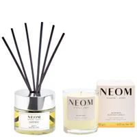 Neom Wellbeing London Duo: Happiness Diffuser & 1 Wick Candle