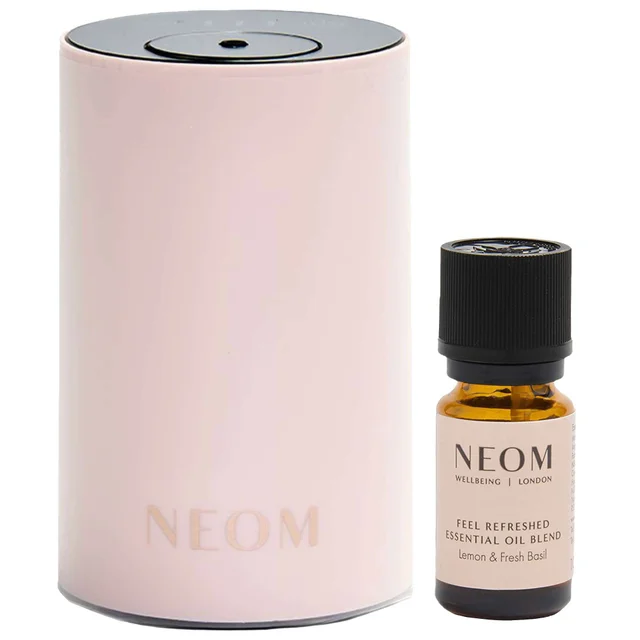 Neom Wellbeing London Duo: Wellbeing Pod Mini Nude & Feel Refreshed Essential Oil