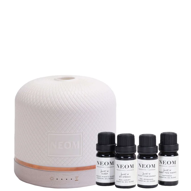 Neom Wellbeing London Duo: Wellbeing Pod Luxe & Essential Oil Blends