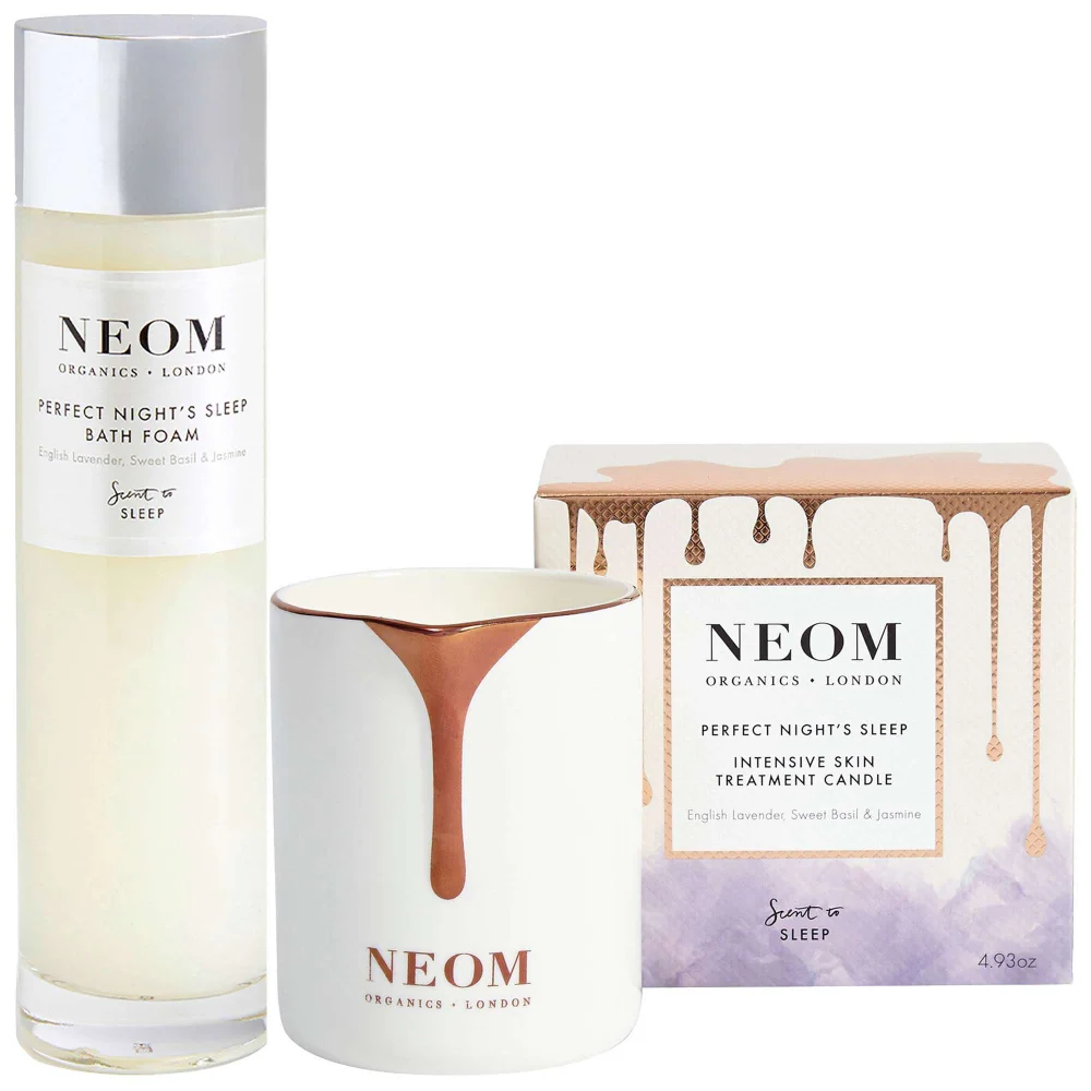 Neom Wellbeing London Duo: Perfect Night's Sleep Foam & Intensive Skin Treatment Candle Image 1