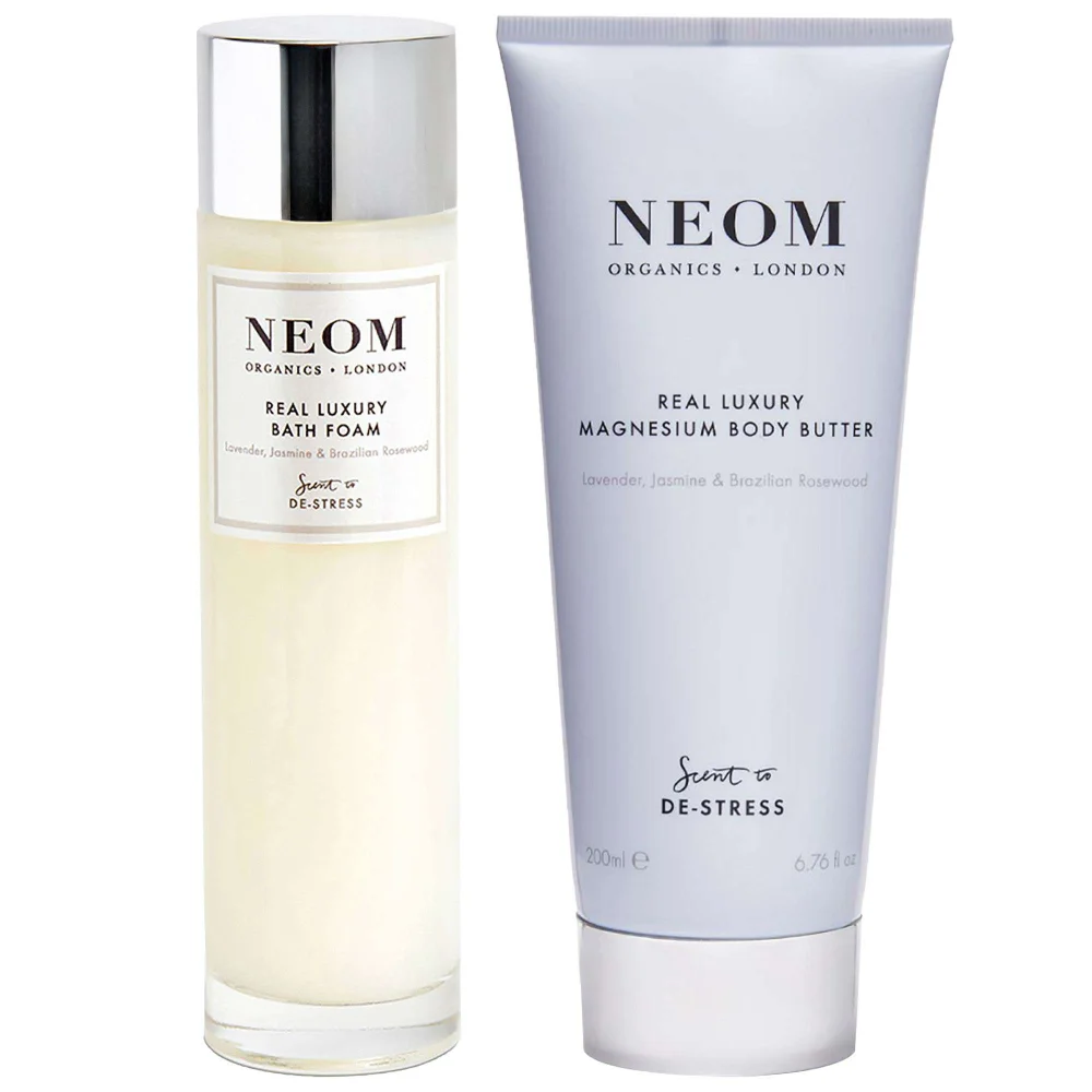 Neom Wellbeing London Duo: Real Luxury Foam & Magnesium Body Butter Image 1