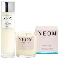 Neom Wellbeing London Bundles Duo: Real Luxury Foam & 1 Wick Candle