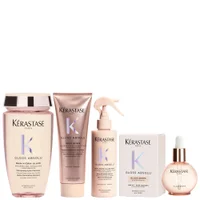 Kérastase Set: Gloss Absolu Shampoo, Conditioner, Hair Treatment Spray and Glaze Drops - undefined undefined