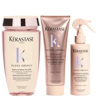 Kérastase Bundles Trio: Gloss Absolu Shampoo, Conditioner and Hair Treatment Spray
