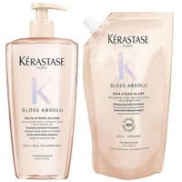 Kérastase Duo: Gloss Absolu Refillable Shampoo and Refill Pouch - undefined undefined