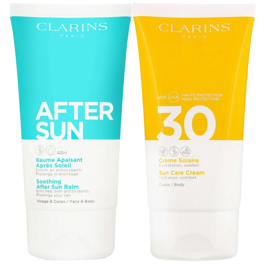 Clarins Duo: After Sun Balm 150ml and Cream SPF30 150ml Image 1