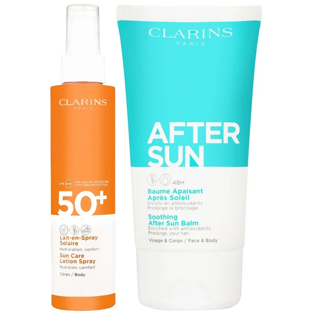 Clarins Duo: Lotion Spray SPF50 150ml and After Sun Balm 150ml