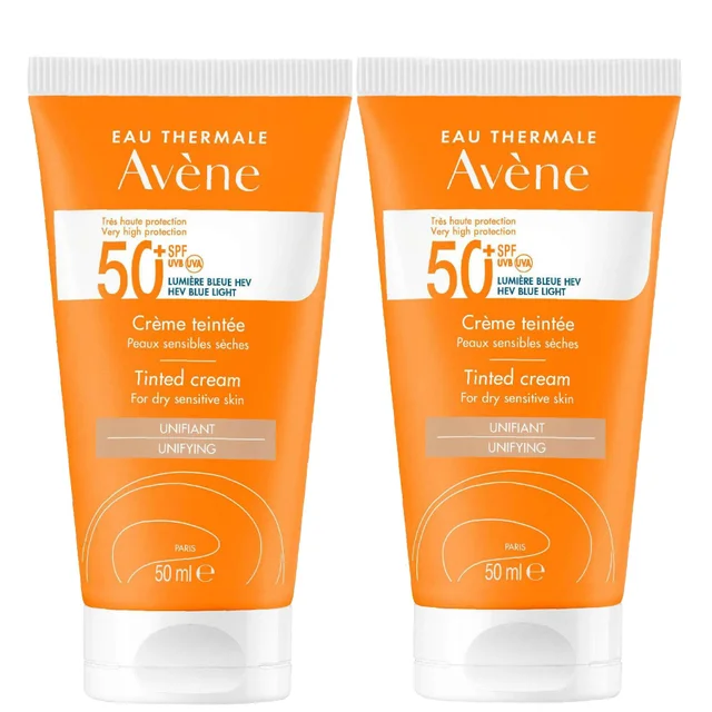 Avène Bundles Duo: Very High Protection Tinted Sun Cream SPF50+ for Dry Sensitive Skin 50ml