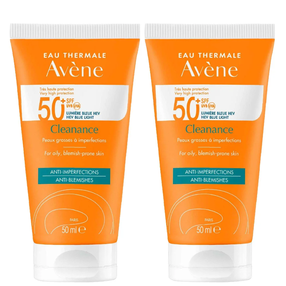 Avène Duo: Very High Protection Cleanance SPF50+ Sun Cream for Blemish-Prone Skin 50ml Image 1