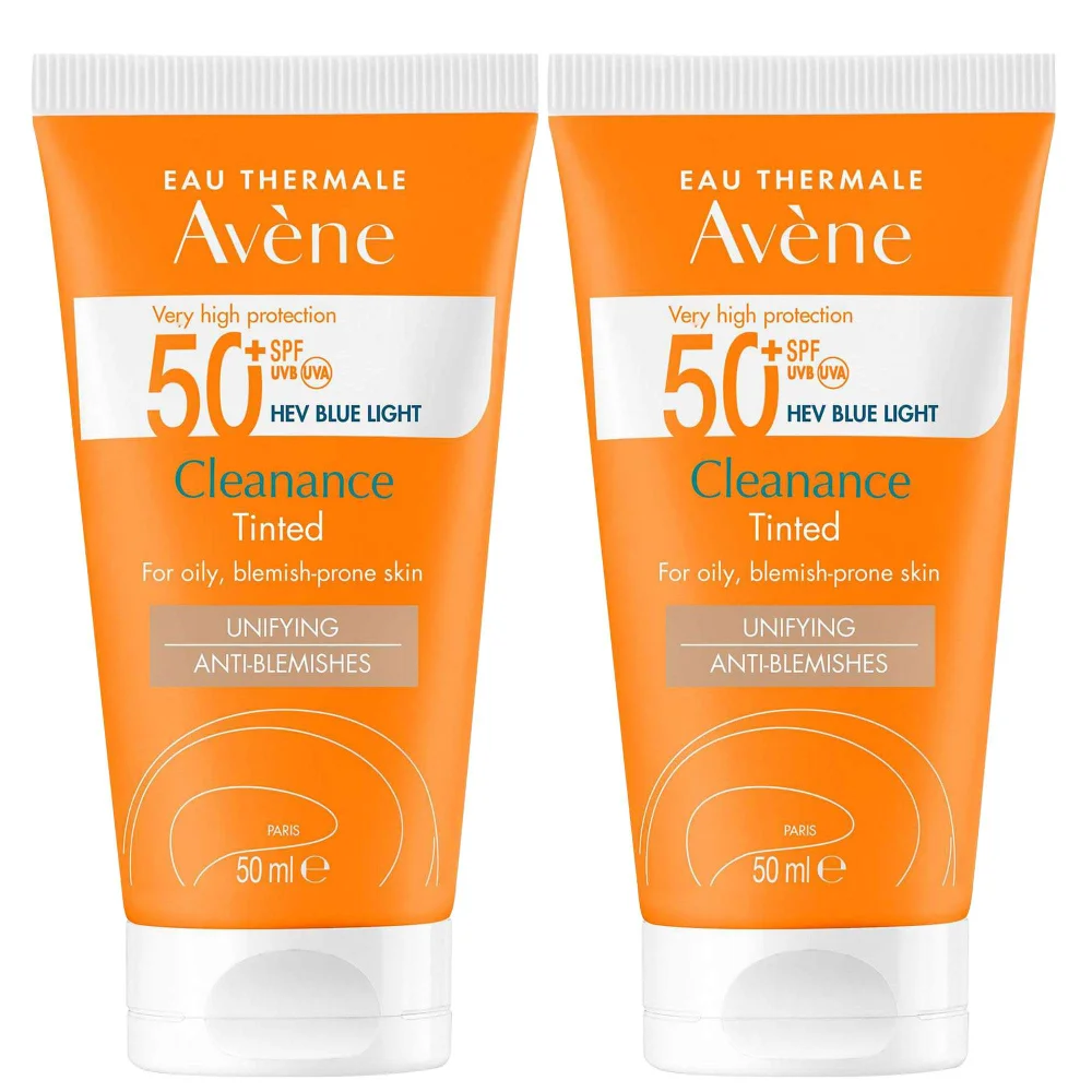 Avène Duo: Very High Protection Cleanance Tinted SPF50+ Sun Cream for Blemish-Prone Skin 50ml Image 1
