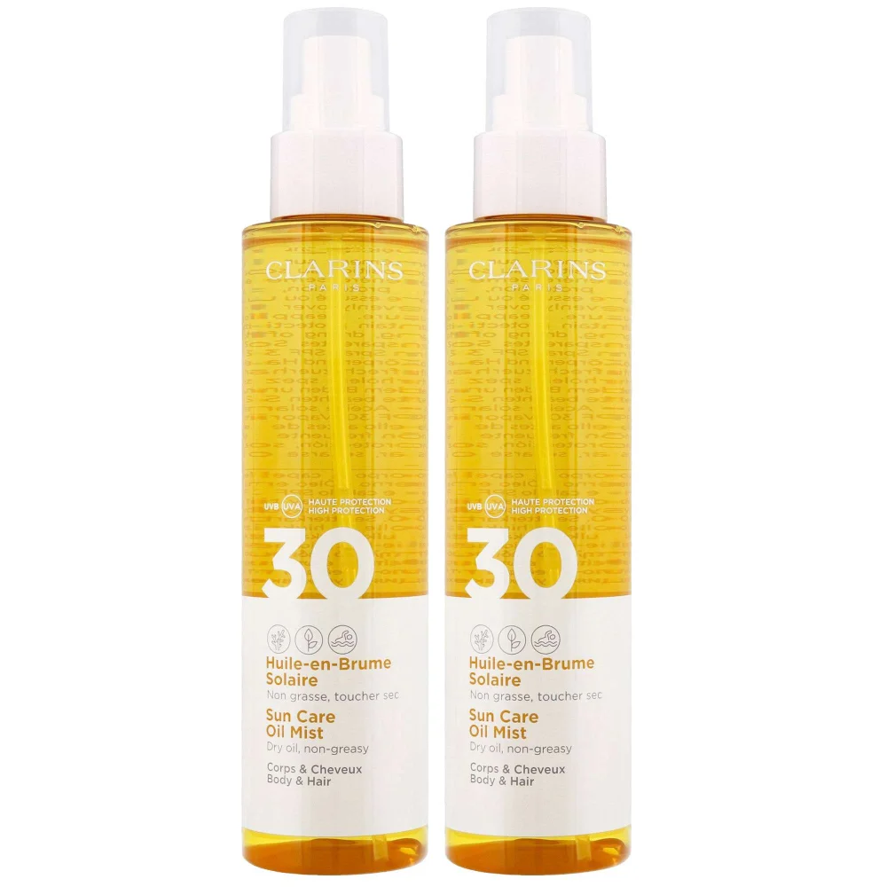 Clarins Duo: Oil Mist for Hair and Body SPF30 150ml Image 1