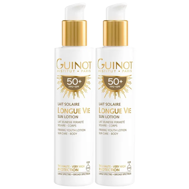 Guinot Bundles Duo: Longue Vie Sun Lotion SPF50+ 150ml / 5 fl.oz.