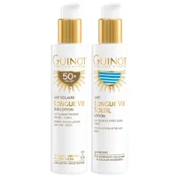 Guinot Duo: Longue Vie Sun Lotion SPF50+ 150ml and After-Sun Lotion 150ml