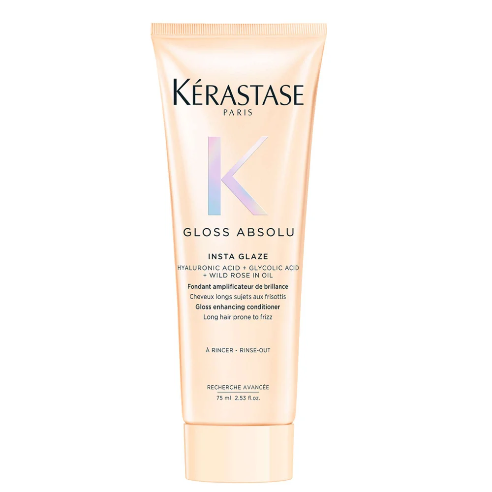 Kérastase Gloss Absolu Conditioner for All Hair Types with Glycolic Acid, Hyaluronic Acid & Wild Rose 75ml Image 1