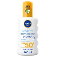 Nivea Sun Care Sensitive Immediate Protect SPF50+ Spray 200ml - undefined undefined