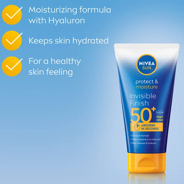 Nivea Protect & Moisture Invisible Finish SPF50+ 150ml