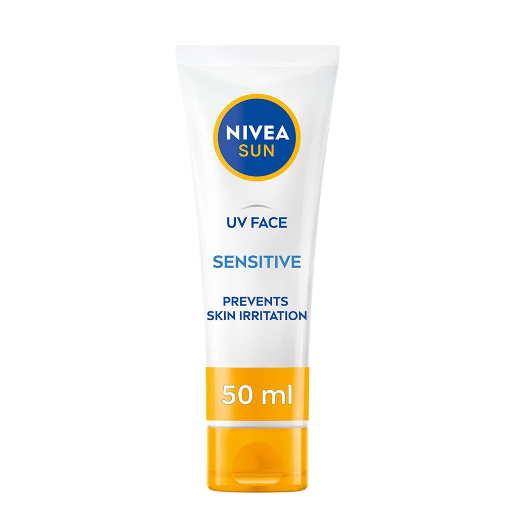 Nivea UV Face Sensitive Sun Cream SPF50+ 50ml Image 1
