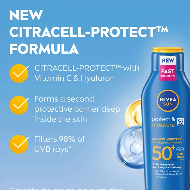 Nivea Protect & Moisture Lotion SPF50+ 400ml