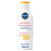 Nivea Sun Care Sensitive Allergy Protect Sun Cream Lotion SPF50+ 200ml - undefined undefined
