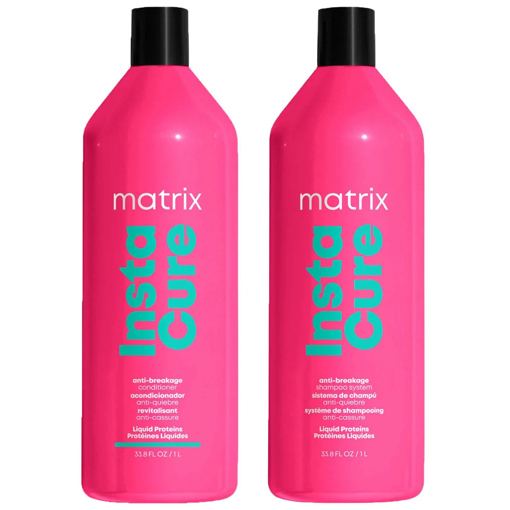 Matrix Duo: Total Results InstaCure Anti-Breakage Shampoo and Conditioner 1000ml for Damaged Hair Image 1