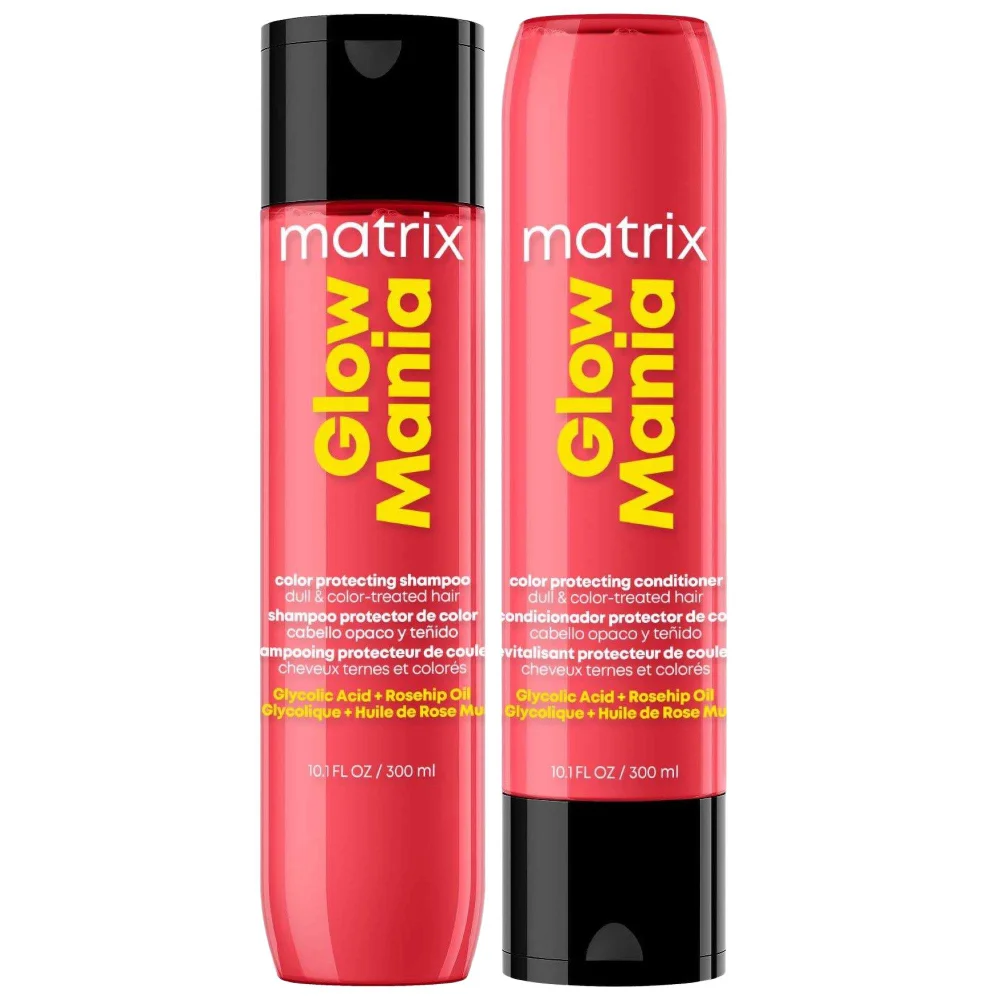 Matrix Duo: Glow Mania Colour Protecting Shampoo & Conditioner 300ml for Coloured Hair Image 1