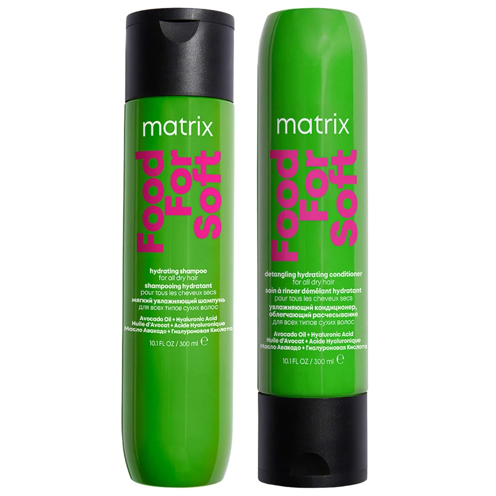 Matrix Duo: Food for Soft Hydrating 300ml Shampoo & Conditioner with Avocado Oil and Hyaluronic Acid Image 1