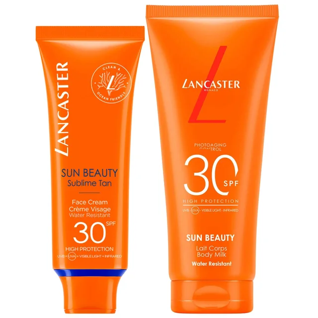 Lancaster Bundles Duo: Sublime Tan Face Cream SPF30 50ml & Body Milk SPF30 100ml