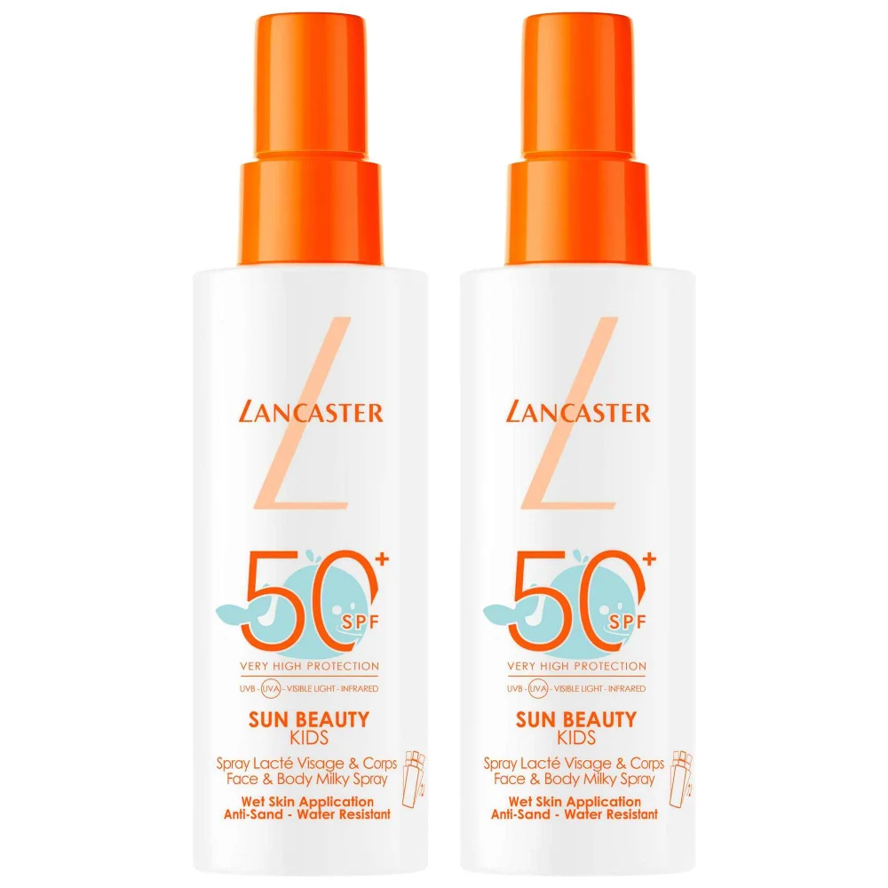 Lancaster Duo: Sun For Kids Face & Body Milky Spray SPF50+ 150ml x 2 Image 1