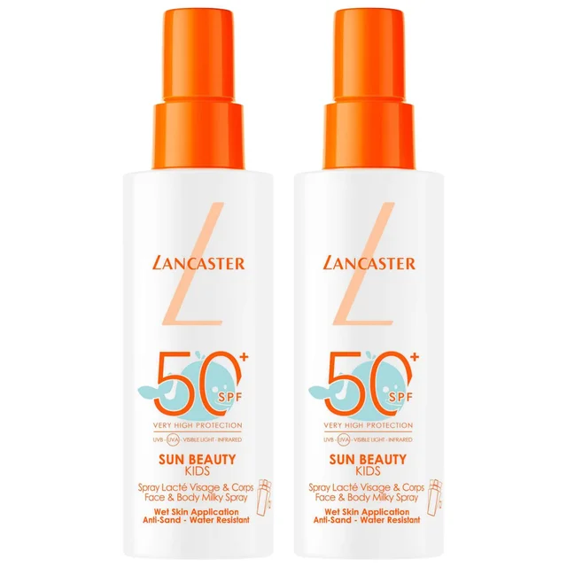 Lancaster Duo: Sun For Kids Face & Body Milky Spray SPF50+ 150ml x 2
