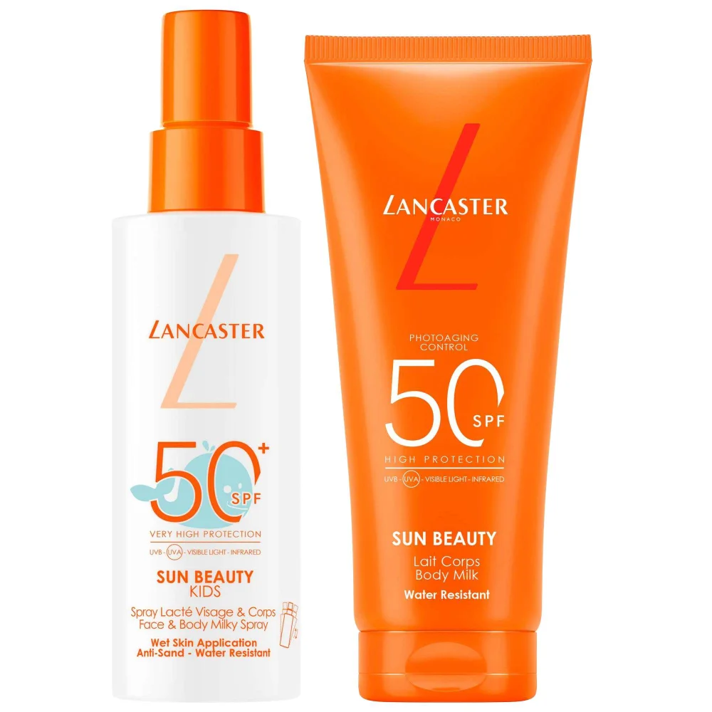 Lancaster Duo: Sun For Kids Face & Body Milky Spray SPF50+ 150ml & Body Milk SPF50 100ml Image 1