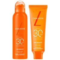 Lancaster Bundles Duo: Cooling Invisible Mist Wet Skin Application for Body SPF30 200ml & Invisible Face Gel SPF30 50ml