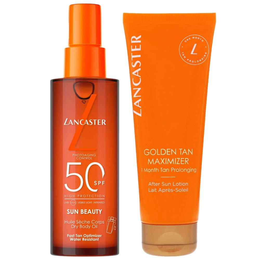 Lancaster Duo: Face & Body Milky Spray SPF50+ 150ml & Sun Beauty Body Milk SPF50 100ml Image 1