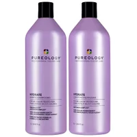 Pureology Duo: Hydrate Shampoo and Conditioner Moisturising Supersize 1000ml For Dry Hair
