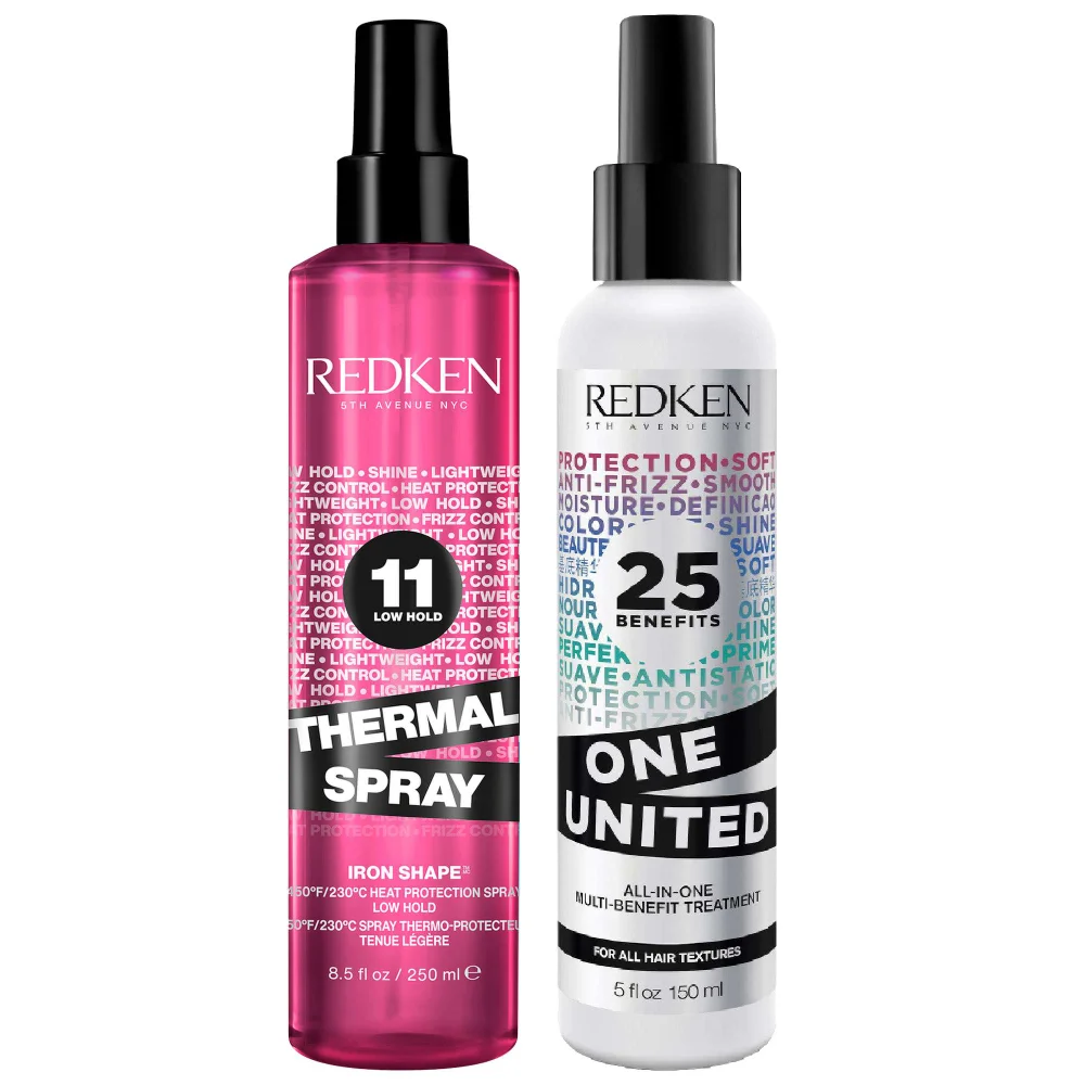 Redken Bundles Duo: Thermal Spray 250ml & One United Treatment 150ml Image 1