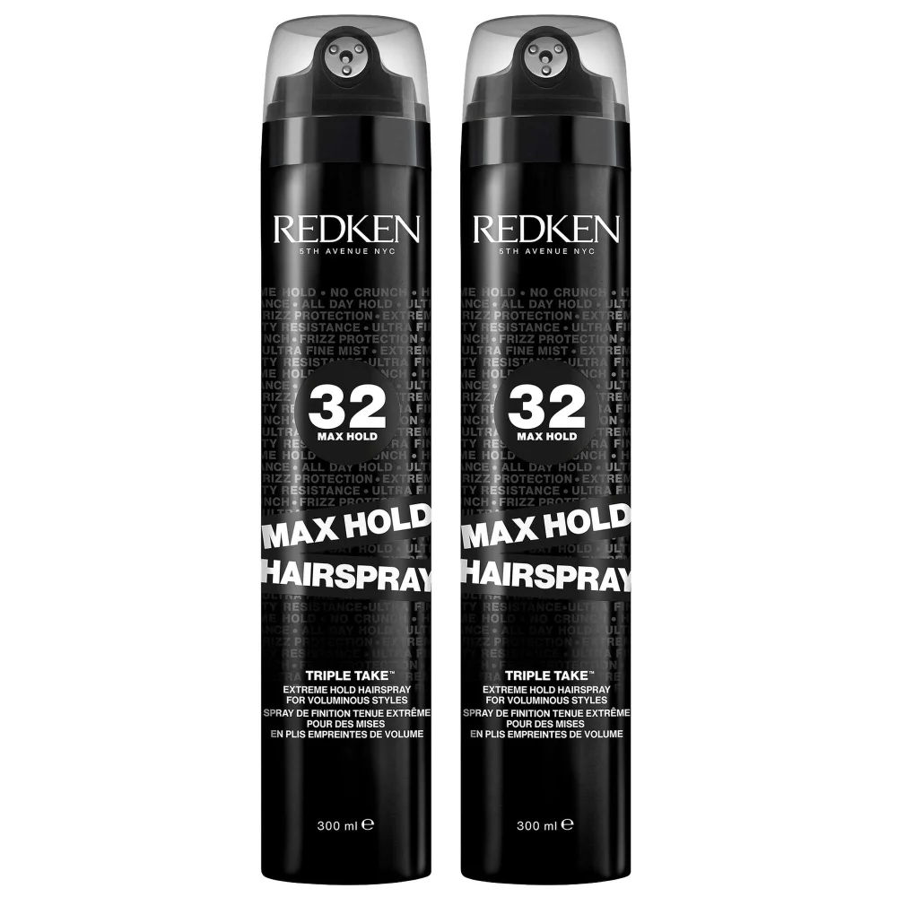 Redken Duo: Max Hold Hairspray for Extreme Hold 300ml x 2 Image 1