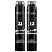 Redken Duo: Max Hold Hairspray for Extreme Hold 300ml x 2
