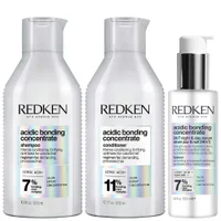 Redken Bundles Trio: Concentrate Shampoo 300ml, Conditioner 300ml & Concentrate 24/7 Night & Day Serum 100ml - undefined undefined