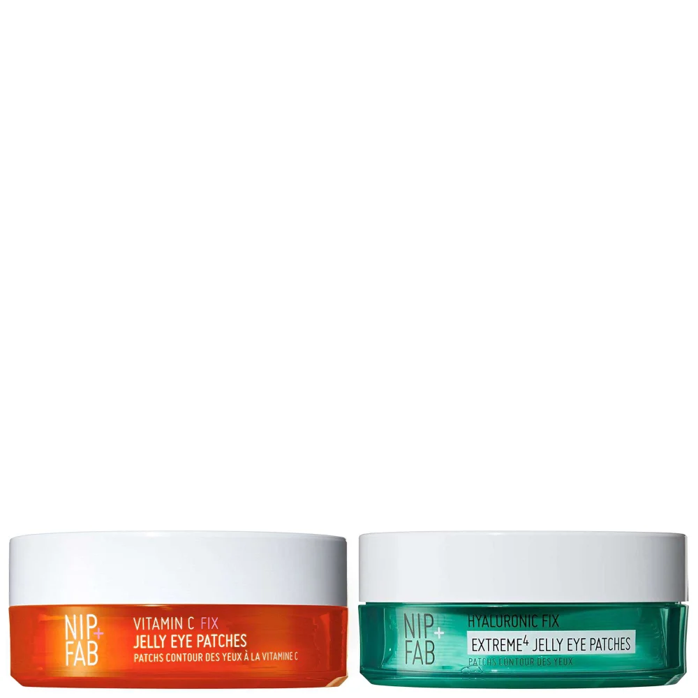 Nip + Fab Duo: Vitamin C Fix Jelly Eye Patches x 20 & Hyaluronic Fix Extreme4 Jelly Eye Patches x 20 Image 1