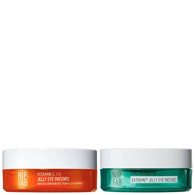 Nip + Fab Duo: Vitamin C Fix Jelly Eye Patches x 20 & Hyaluronic Fix Extreme4 Jelly Eye Patches x 20