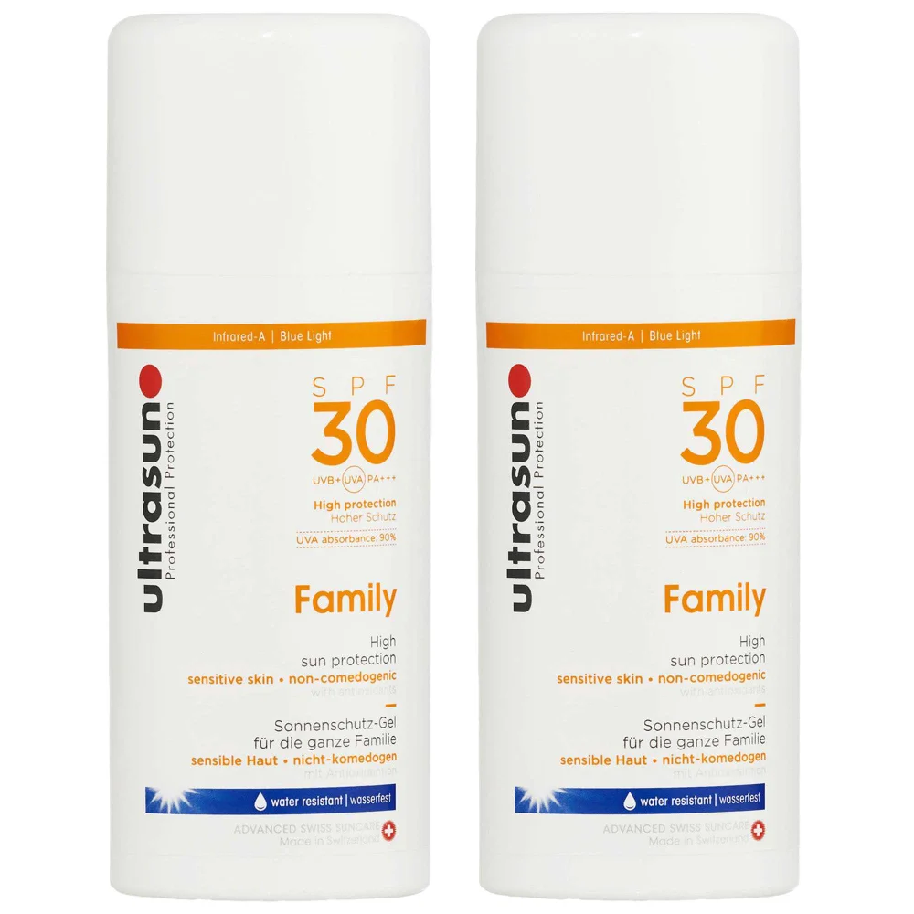 Ultrasun Duo: Sun Protection For Sensitive Skin Family SPF30 100ml x 2 Image 1