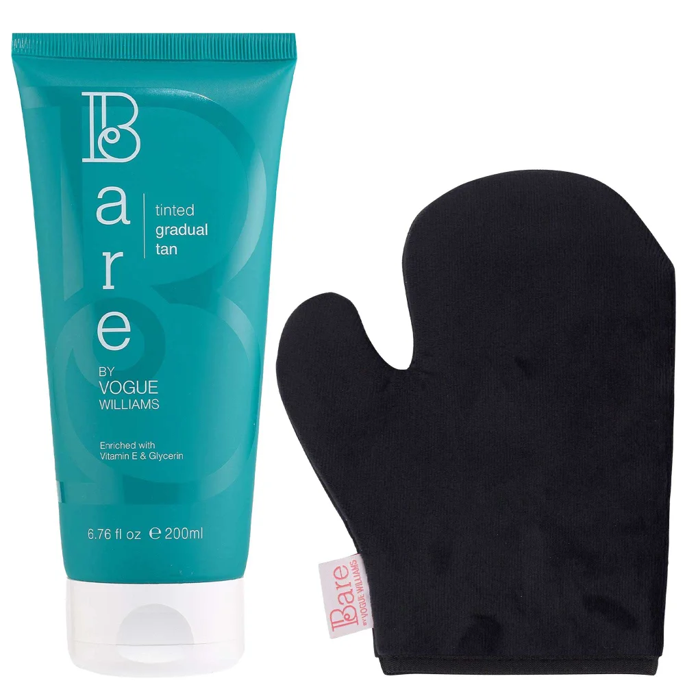 Bare by Vogue Bundles Duo: Body Tinted Gradual Tan 200ml & Tanning Mitt Image 1