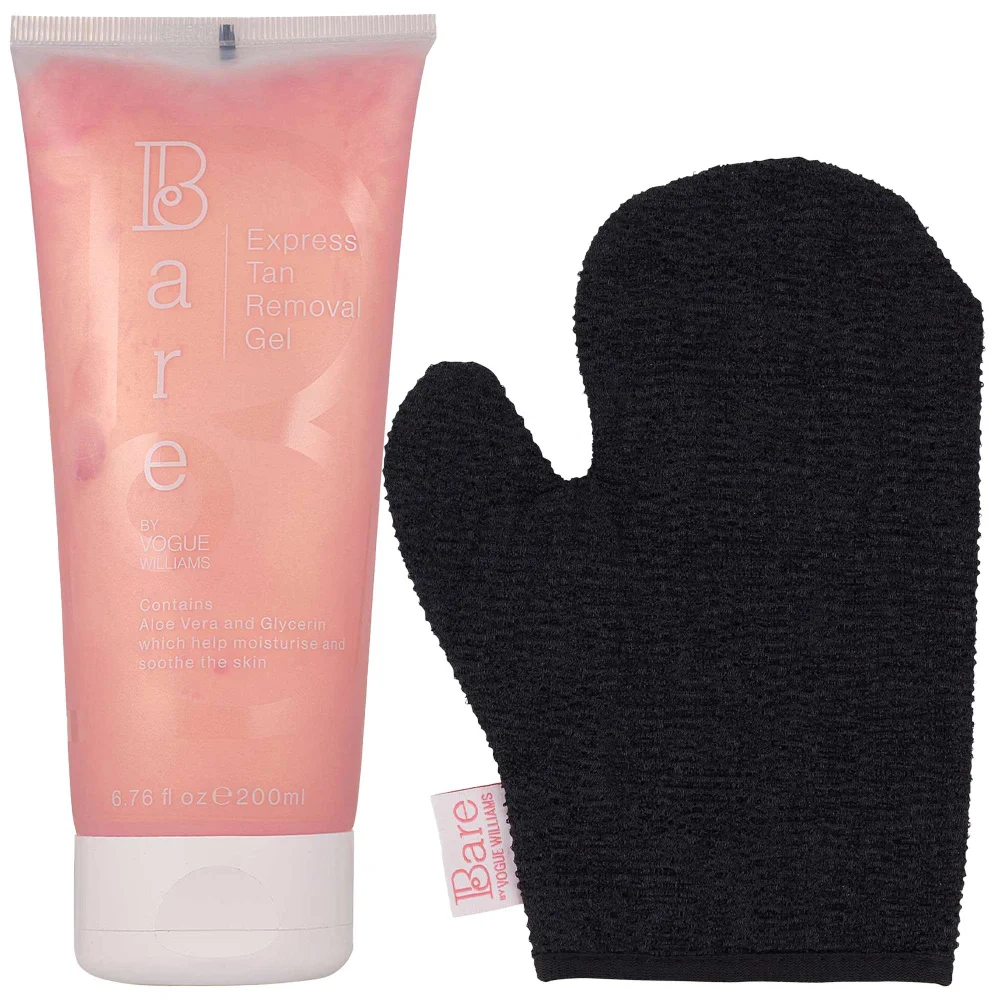 Bare by Vogue Bundles Duo: Body Express Tan Removal Gel 200ml & Exfoliating Mitt Image 1