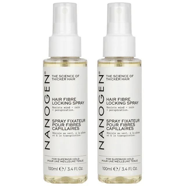 Nanogen Duo: Thickening Styling Hair Fibre Locking Spray 100ml x 2